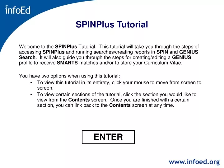 spinplus tutorial