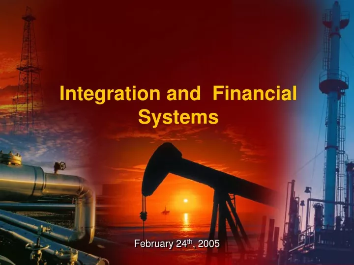 integration and financial systems