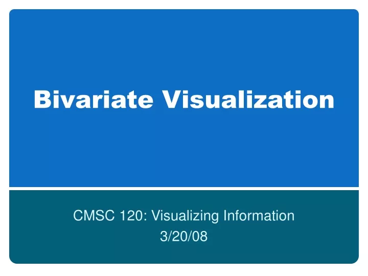 bivariate visualization