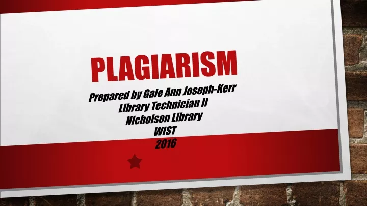 plagiarism