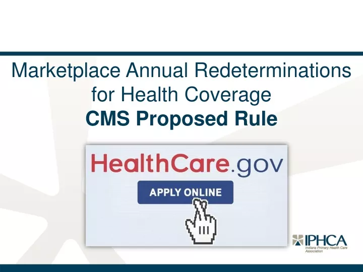 marketplace annual redeterminations for health