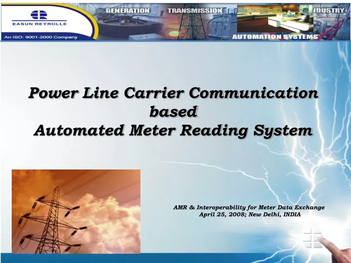 power line carrier communication based automated