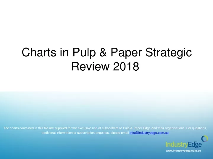 charts in pulp paper strategic review 2018