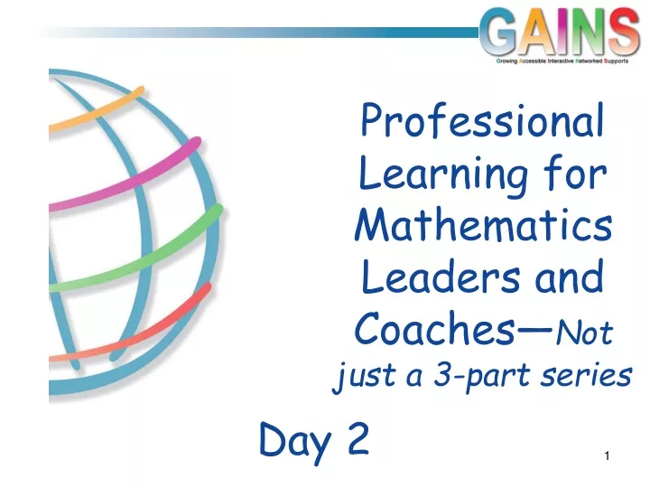 professional learning for mathematics leaders