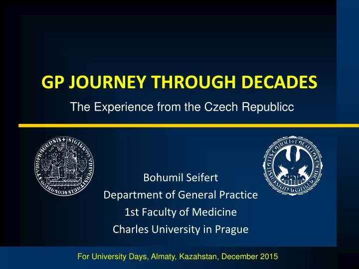 gp journey through decades the experience from the czech republic c