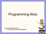 Programming Alice - slide 1