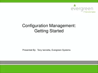 Configuration Management: Getting Started