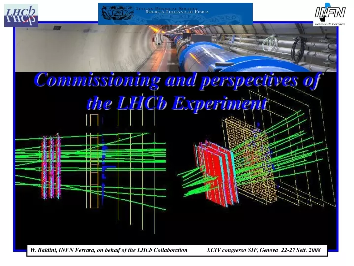commissioning and perspectives of the lhcb experiment