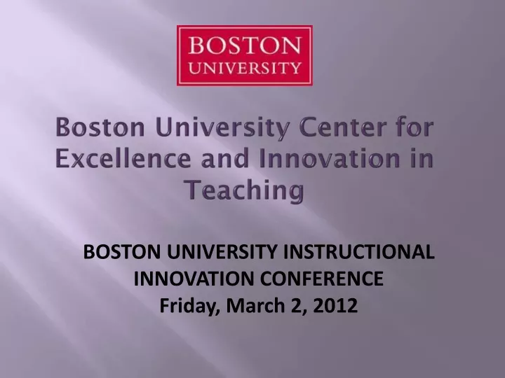 boston university instructional innovation