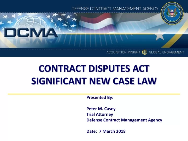 contract disputes act significant new case law