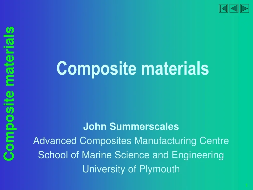 PPT - Composite materials PowerPoint Presentation, free download - ID ...