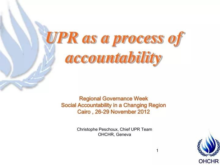 upr as a process of accountability regional