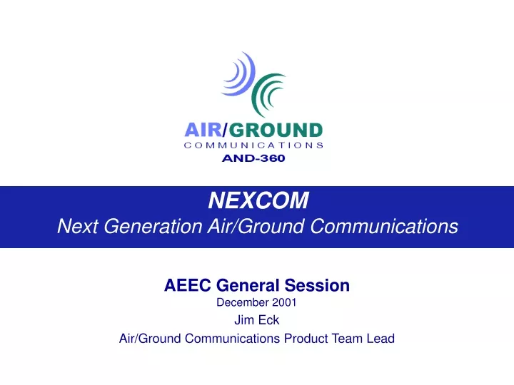 nexcom next generation air ground communications