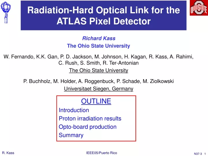 radiation hard optical link for the atlas pixel detector