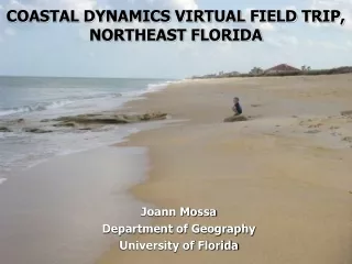 COASTAL DYNAMICS VIRTUAL FIELD TRIP, NORTHEAST FLORIDA