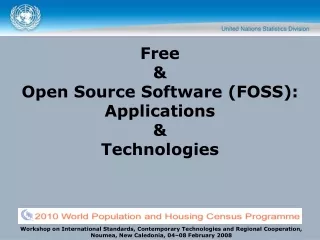 Free  &amp; Open Source Software (FOSS): Applications  &amp; Technologies