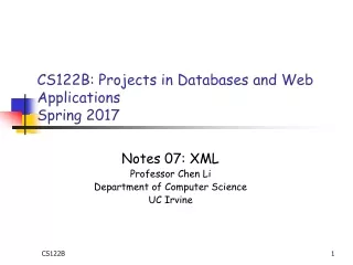CS122B: Projects in Databases and Web Applications  Spring 2017