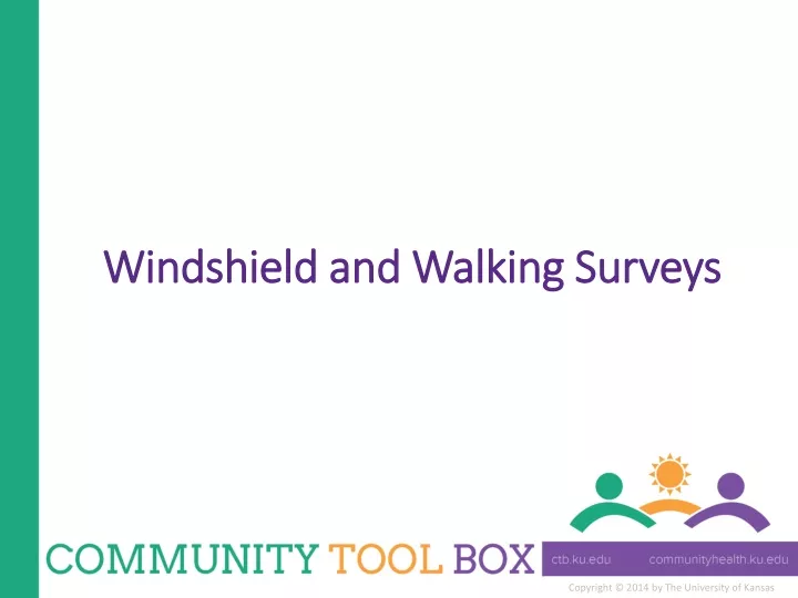 windshield and walking surveys