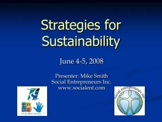 Strategies for  Sustainability