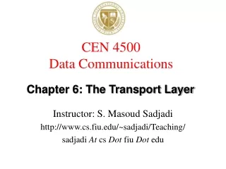 CEN 4500  Data Communications