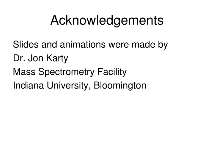 acknowledgements