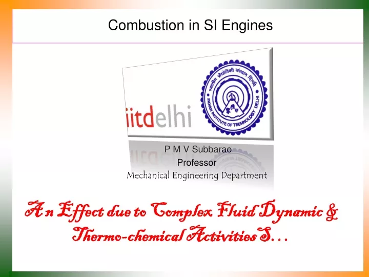 combustion in si engines