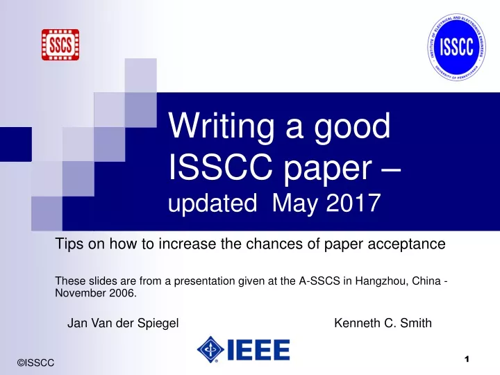 writing a good isscc paper updated may 2017