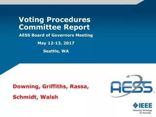 Voting Procedures Committee Report