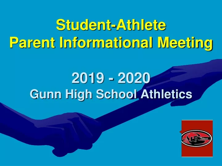student athlete parent informational meeting 2019 2020 gunn high school athletics