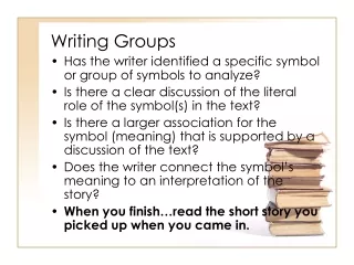 Writing Groups