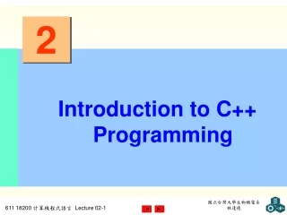 Introduction to C++ Programming