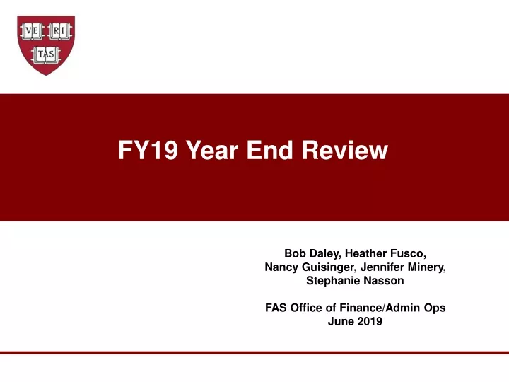 fy19 year end review