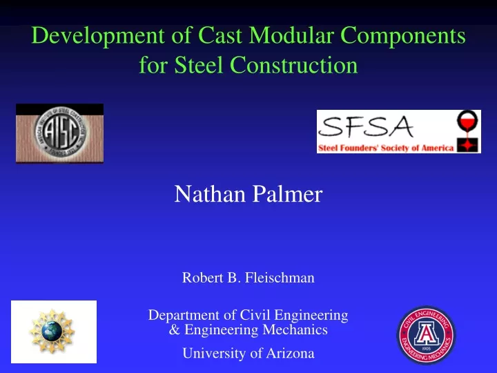 development of cast modular components for steel