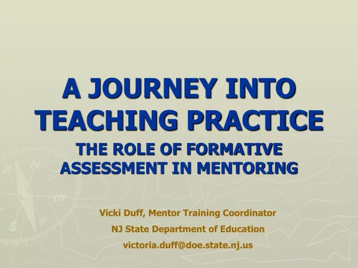 a journey into teaching practice