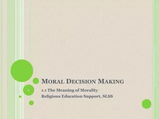 Moral Decision Making