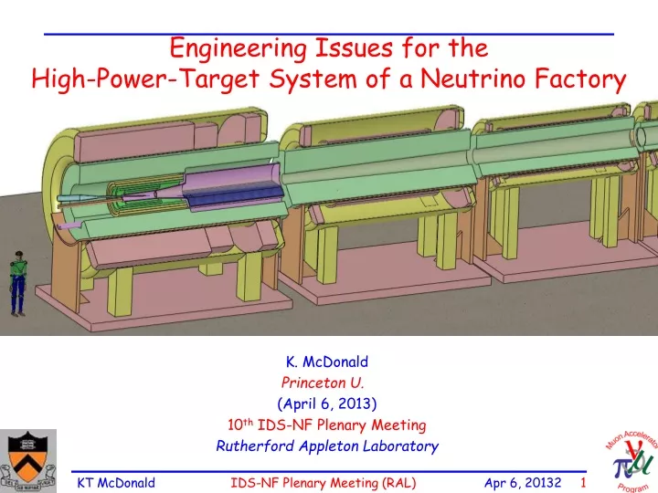 engineering issues for the high power target system of a neutrino factory