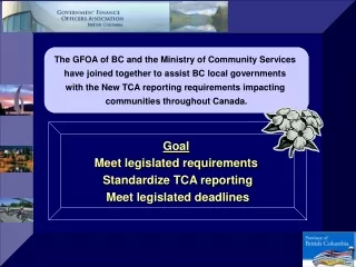 The GFOA of BC and the Ministry of Community Services