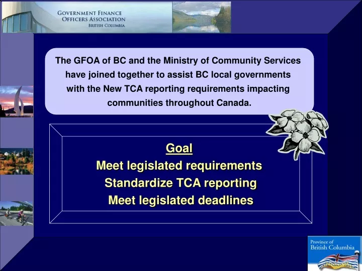 the gfoa of bc and the ministry of community