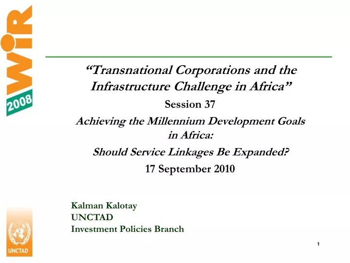 transnational corporations and the infrastructure