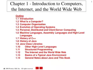Chapter 1 - Introduction to Computers, the Internet, and the World Wide Web