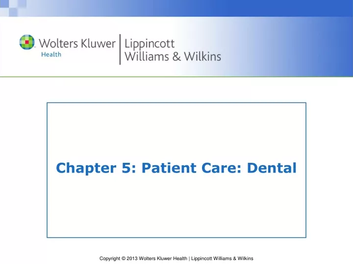chapter 5 patient care dental