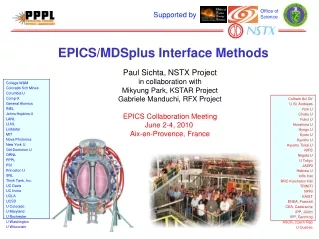 EPICS/MDSplus Interface Methods