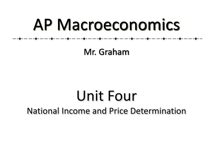 ap macroeconomics mr graham