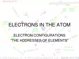 ELECTRONS IN THE ATOM