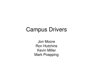 Campus Drivers