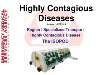 Highly Contagious Diseases Version 1 - 2/20/2018