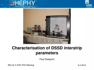 Characterisation of DSSD interstrip parameters