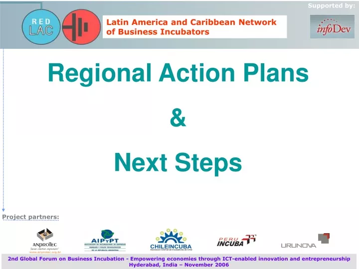 regional action plans next steps