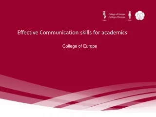 Effective Communication skills for academics