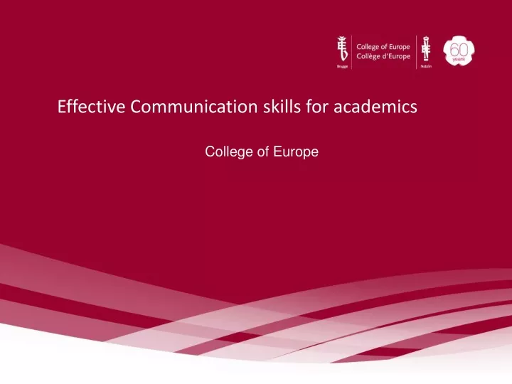 effective communication skills for academics